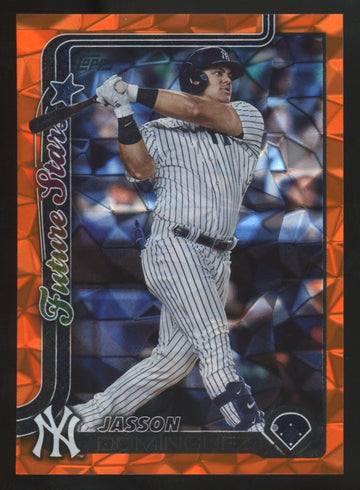 2025 Topps Series Two Jasson Dominguez Orange Diamante Future Stars /25 #590