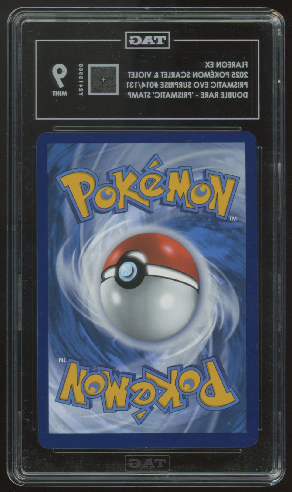 2025 Pokemon Flareon ex Prismatic Evolutions Surprise Box Promo #014 TAG 9