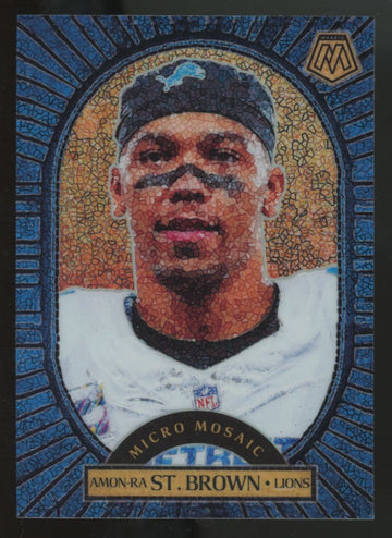 2025 Panini Mosaic Amon-Ra St. Brown Micro Mosaic SSP #18