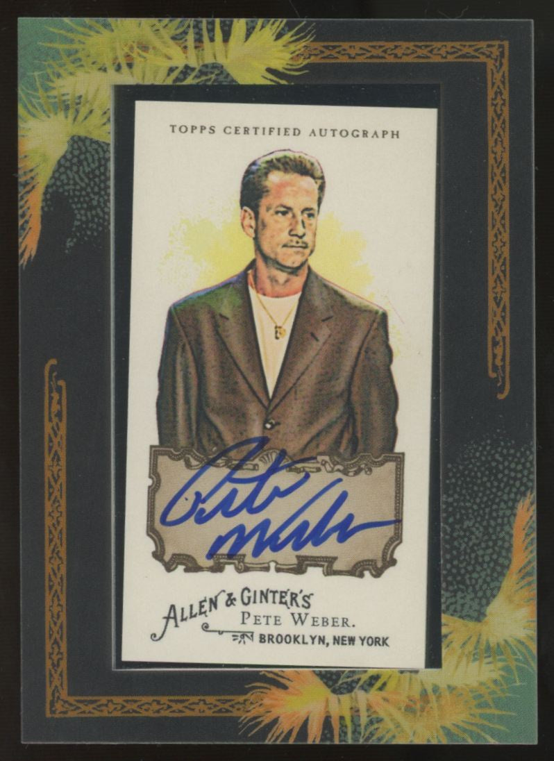 2008 Topps Allen And Ginter World's Champion Pete Weber Framed Auto #AGA-PW