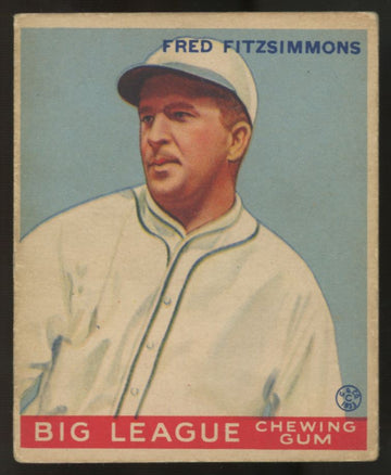 1933 Goudey Fred Fitzsimmons #130 VG