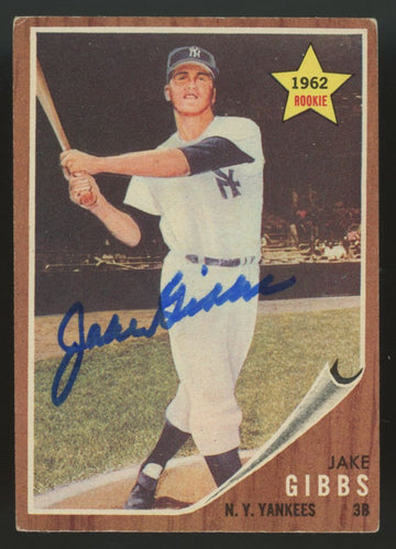 1962 Topps Jake Gibbs RC Signed Auto #281