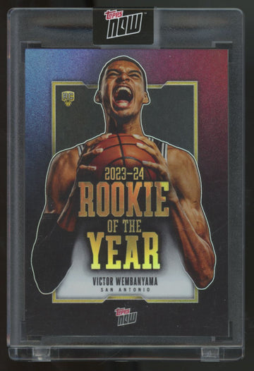 2023-24 Topps Now Victor Wembanyama RC Rookie of the Year #VW-6