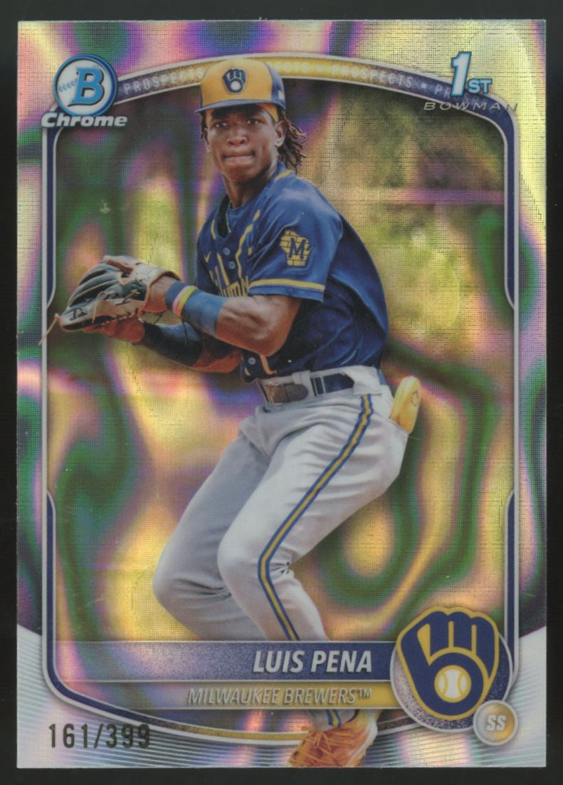 2025 Bowman Luis Pena 1st Chrome Prospect Lava Refractor /399 #BCP-38 "A"