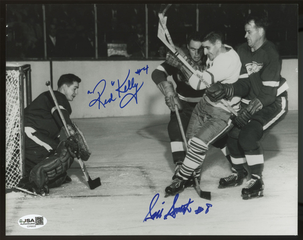 Red Kelly Sid Smith Signed Autographed 8x10 Photo JSA