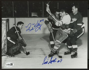 Red Kelly Sid Smith Signed Autographed 8x10 Photo JSA