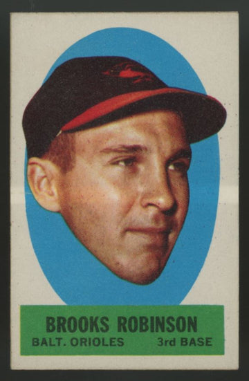 1963 Topps Peel-Offs Brooks Robinson Instructions Back EX/MT