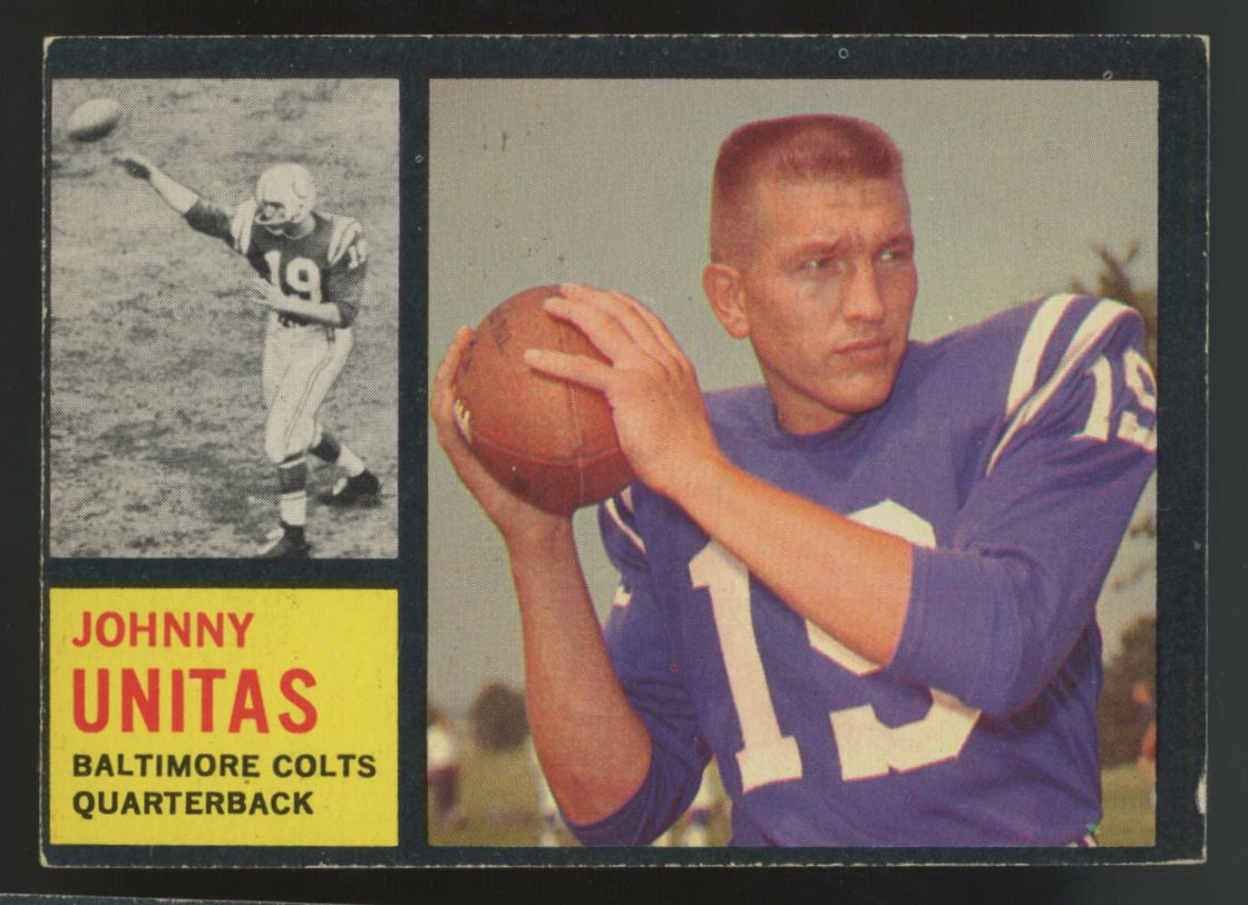 1962 Topps Johnny Unitas #1 VG/EX