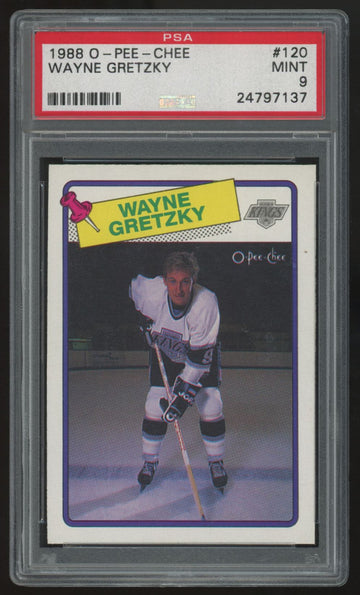 1988-89 O-Pee-Chee Wayne Gretzky #120 PSA 9