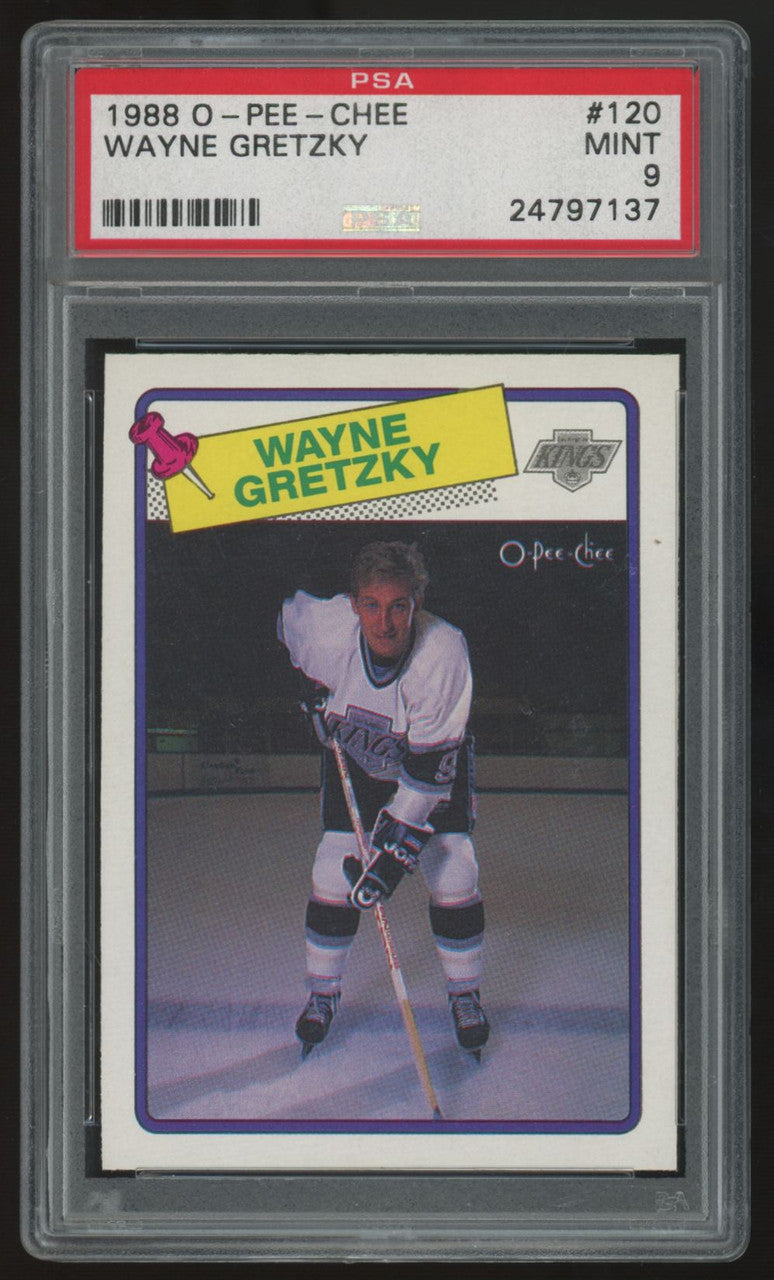 1988-89 O-Pee-Chee Wayne Gretzky #120 PSA 9