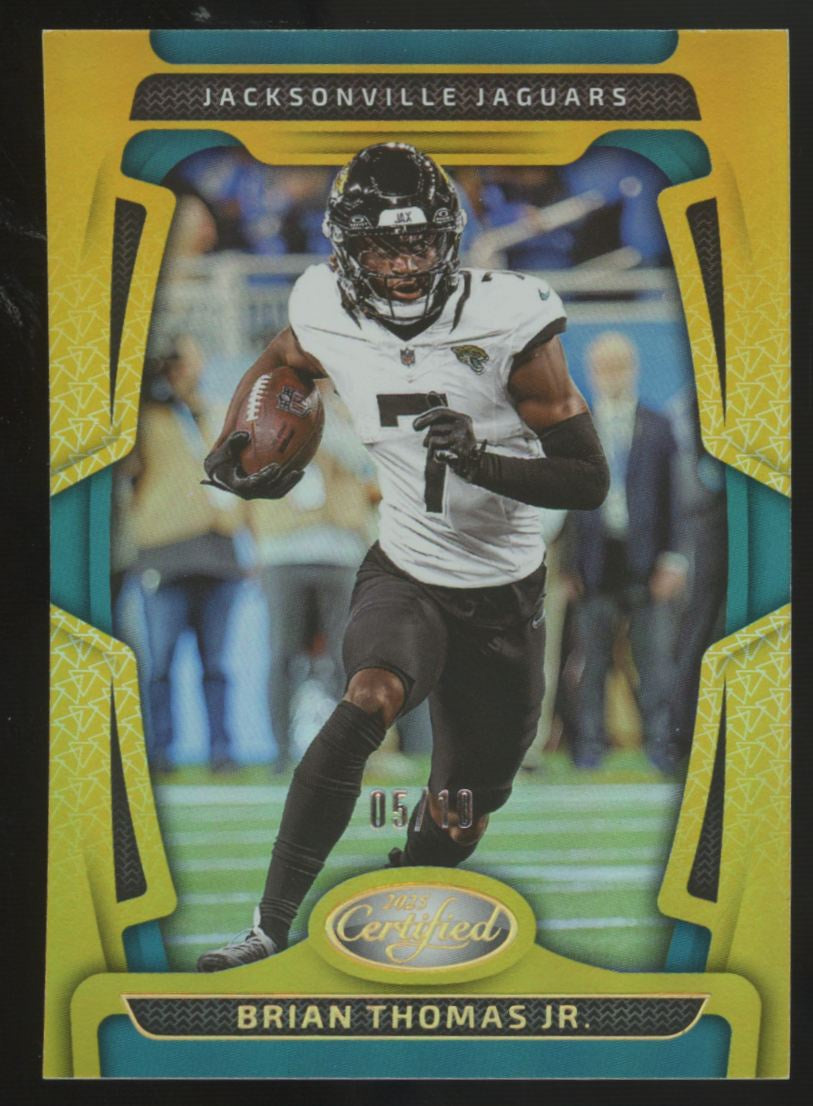 2025 Panini Certified Brian Thomas Jr Mirror Gold /10 #45