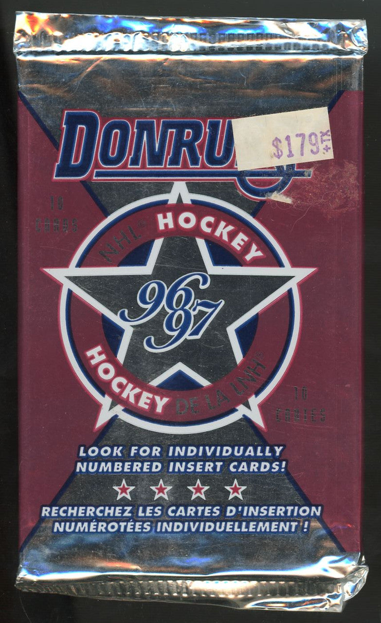 1996-97 Donruss Hockey Lot of 10 Sealed Packs + 2 1999-00 MVP Packs