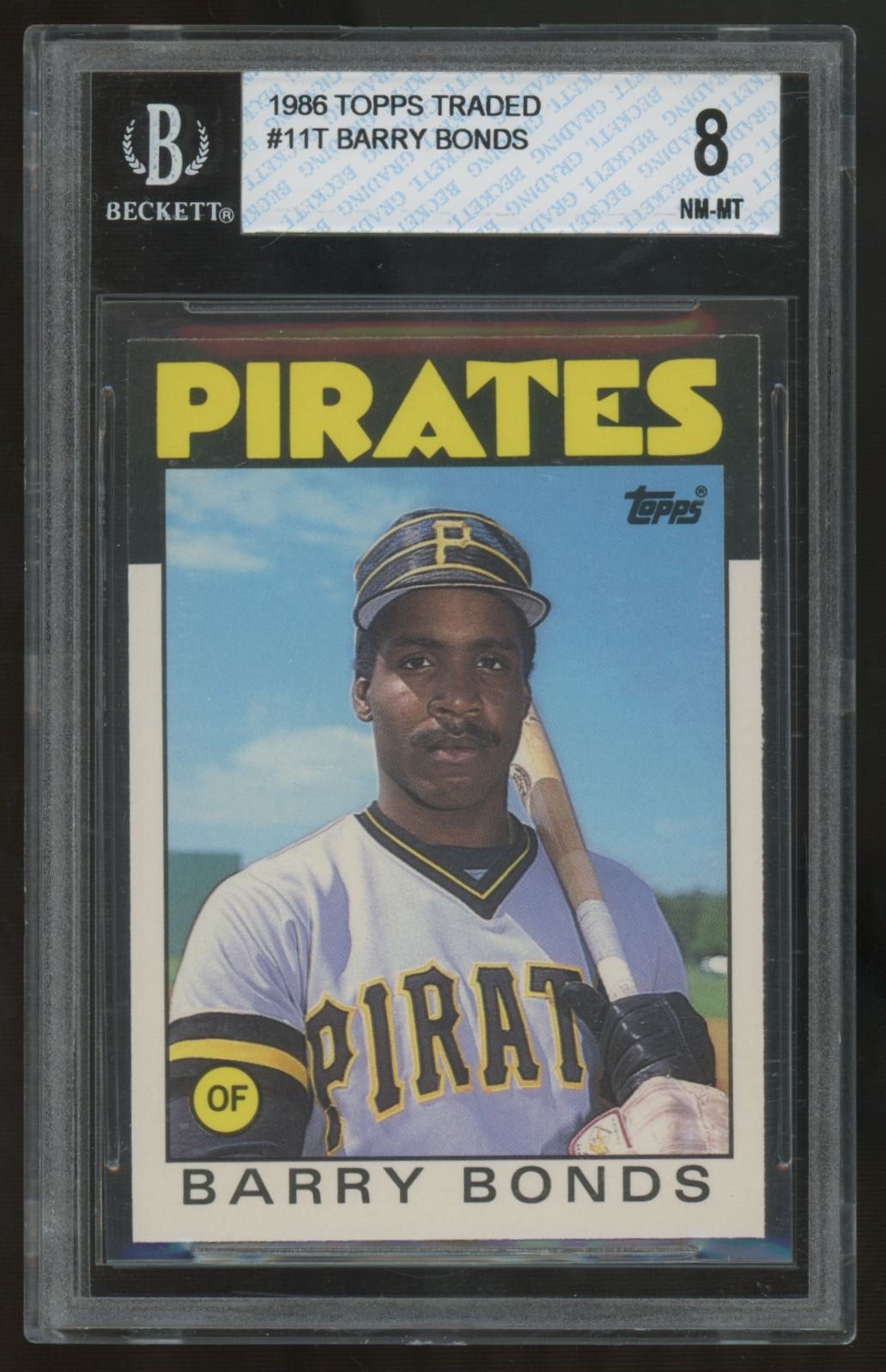 1986 Topps Traded Barry Bonds RC #11T BGS 8 *547