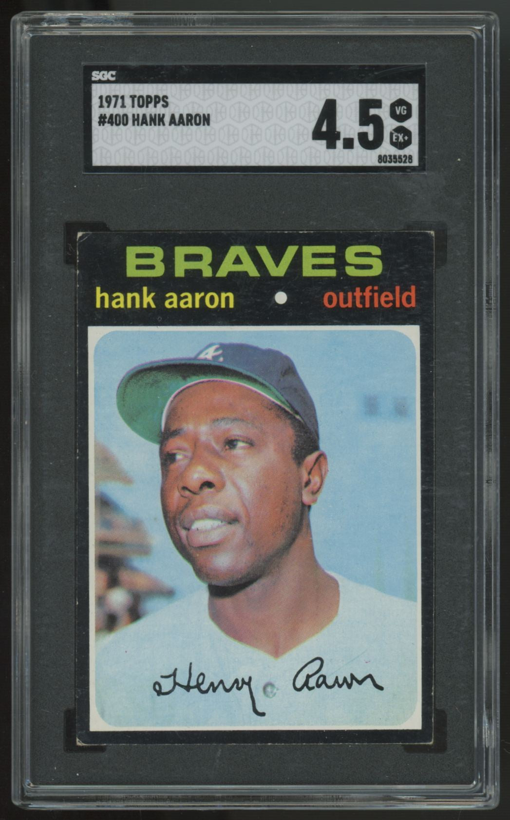1971 Topps Hank Aaron #400 SGC 4.5 *528
