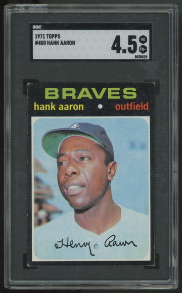 1971 Topps Hank Aaron #400 SGC 4.5 *528