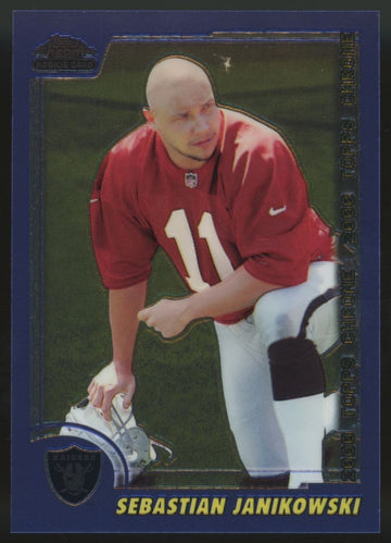 2000 Topps Chrome Sebastian Janikowski RC Blue /1650 #186
