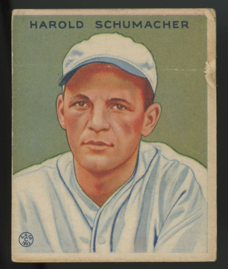 1933 Goudey Harold Schumacher #240 Poor