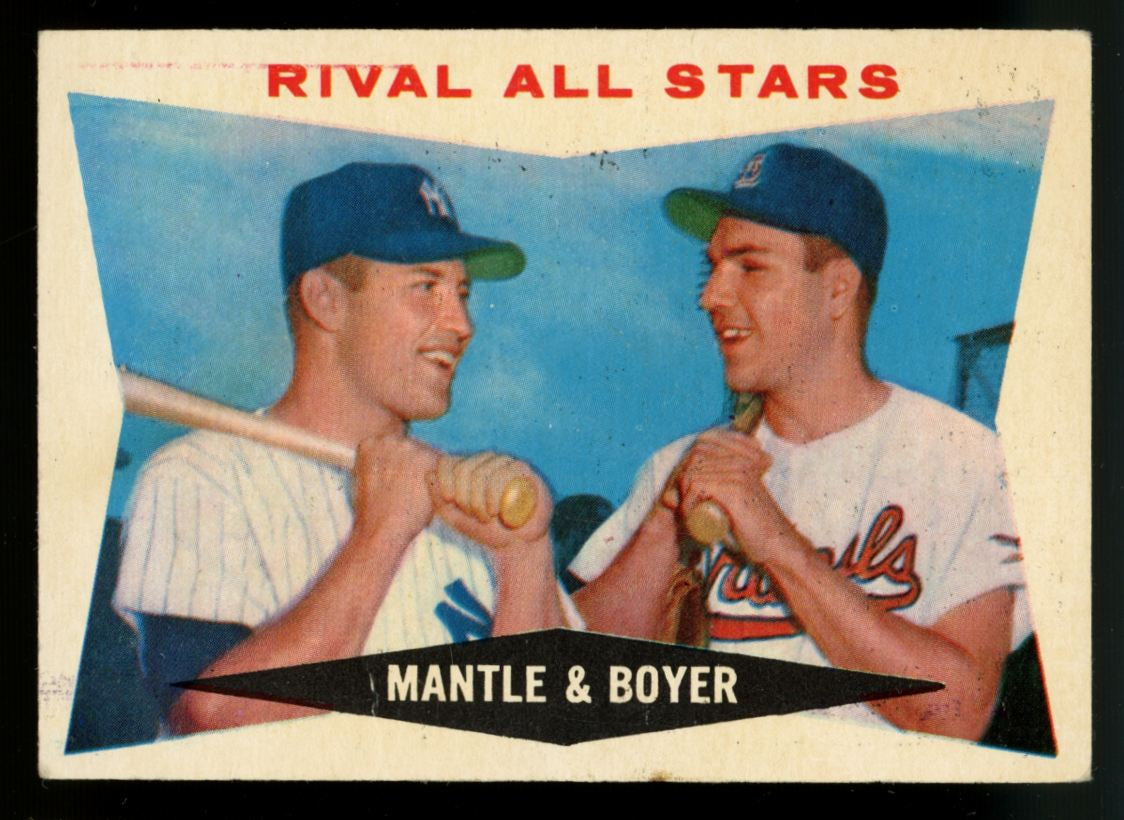 1960 Topps Mickey Mantle / Ken Boyer Rival All-Stars #160 VG