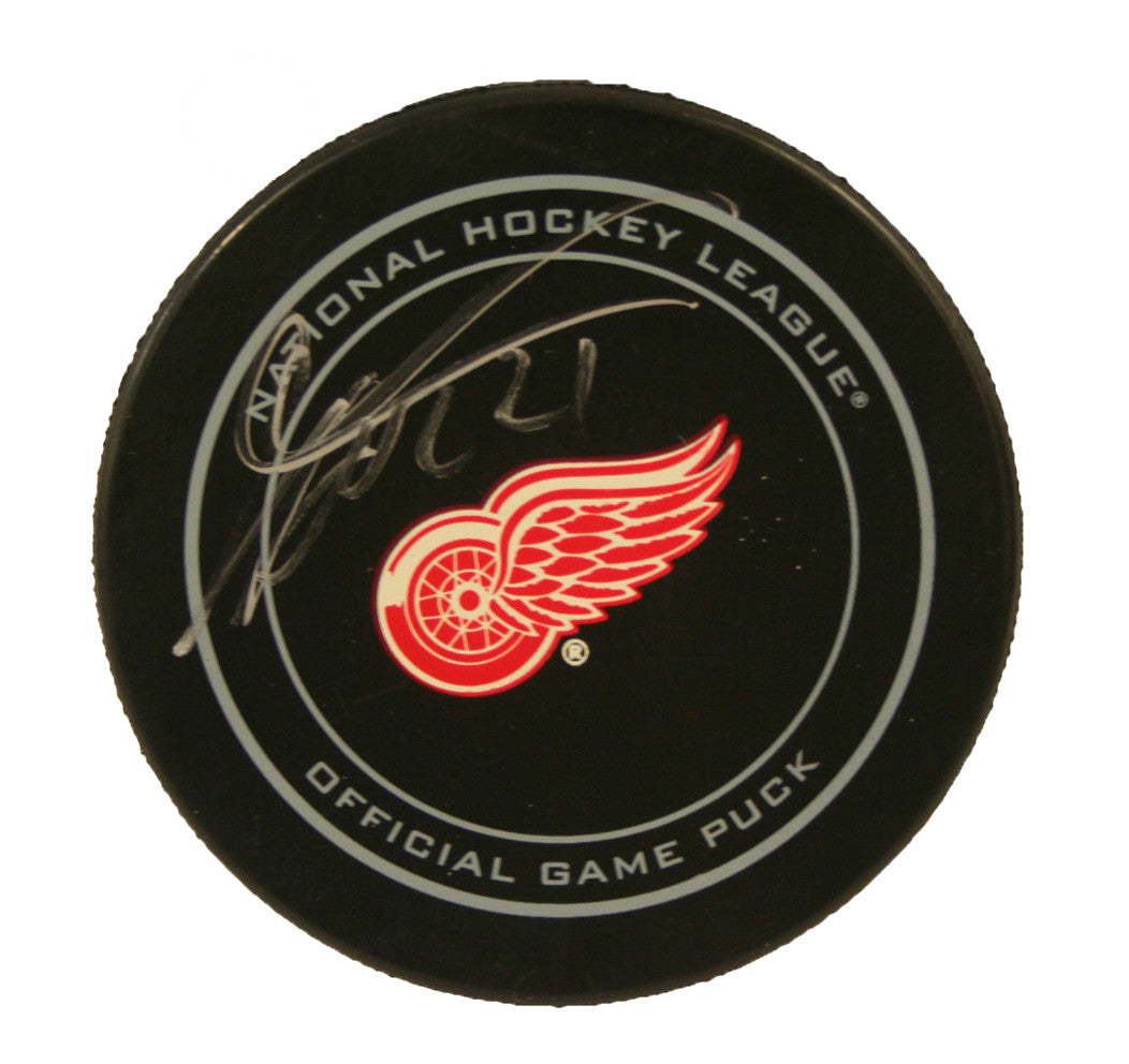 Tomas Tatar Detroit Red Wings NHL Autographed Game Puck