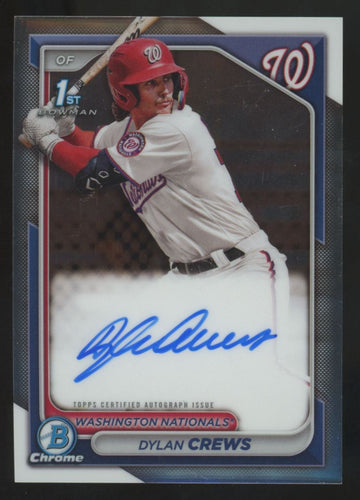2024 Bowman Dylan Crews 1st Chrome Prospect Auto #CPA-DC