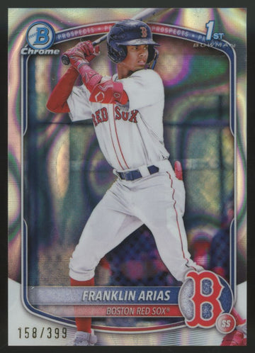2025 Bowman Chrome Franklin Arias Prospect 1st Lava Refractor /399 #BCP-67