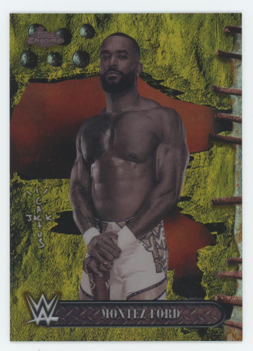 2025 Topps Chrome WWE Cactus Jack Montez Ford Gold Refractor /50 #64