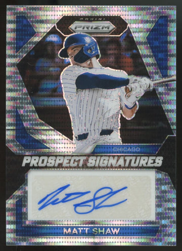 2024 Panini Prizm Matt Shaw Prospect Pulsar Auto /199 #PS-MS