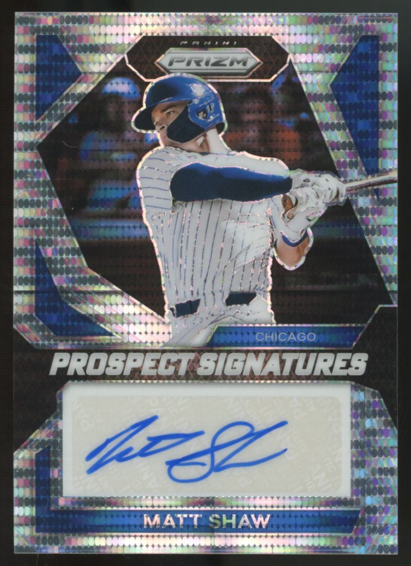 2024 Panini Prizm Matt Shaw Prospect Pulsar Auto /199 #PS-MS