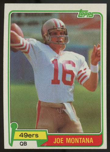 1981 Topps Joe Montana RC #216 EX "C"