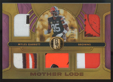 2024 Panini Gold Standard Myles Garrett Rose Gold Mother Lode Multi Patch /24