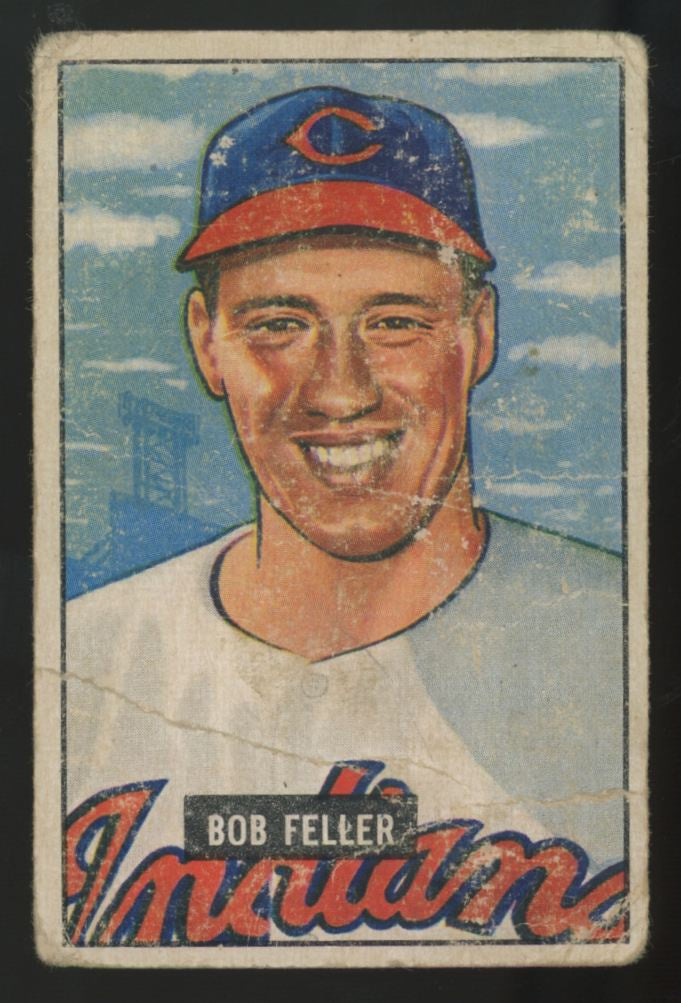 1951 Bowman Bob Feller Picture Card #30 Poor "A"