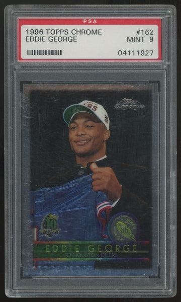 1996 Topps Chrome Eddie George RC #162 PSA 9