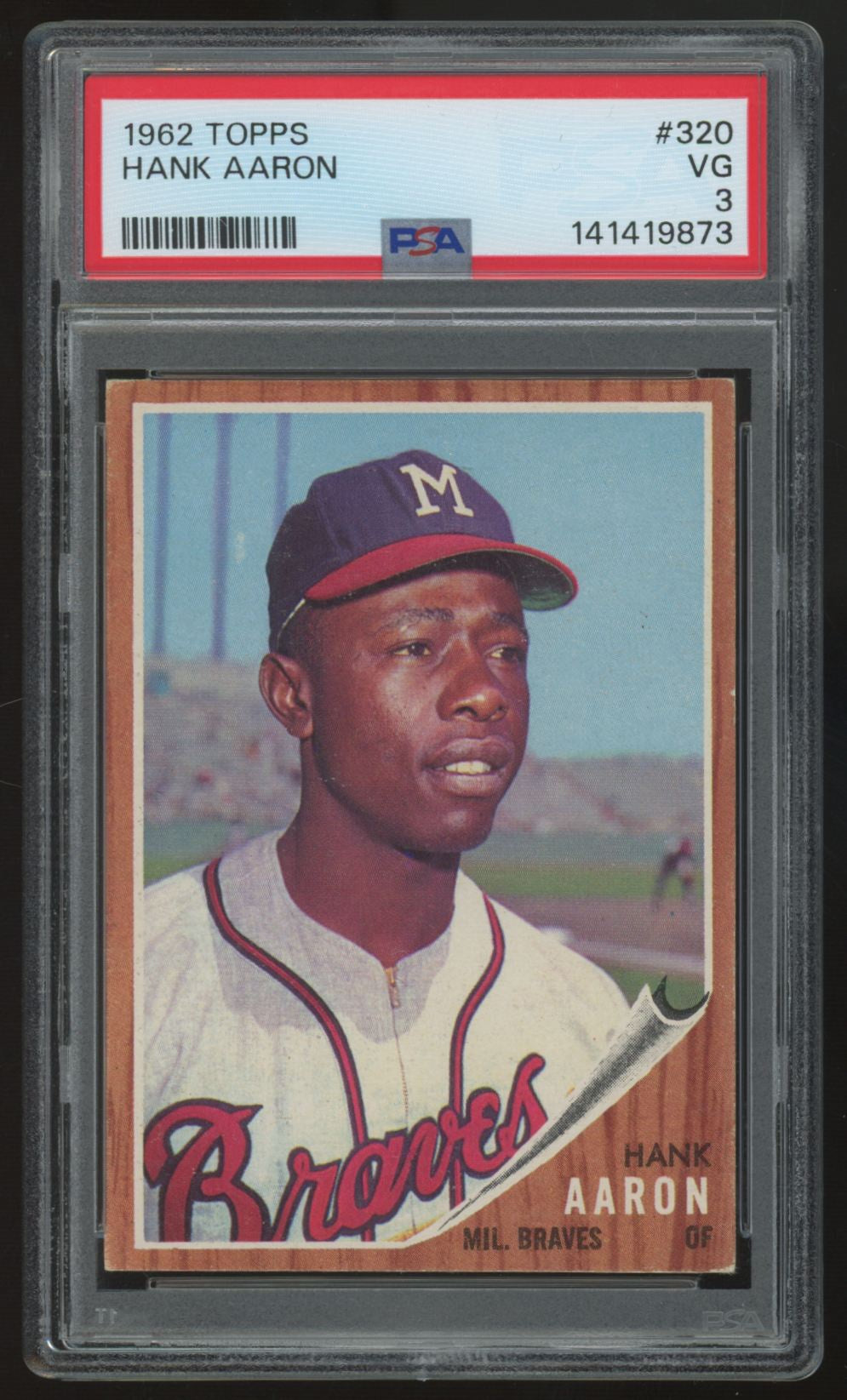 1962 Topps Hank Aaron #320 PSA 3