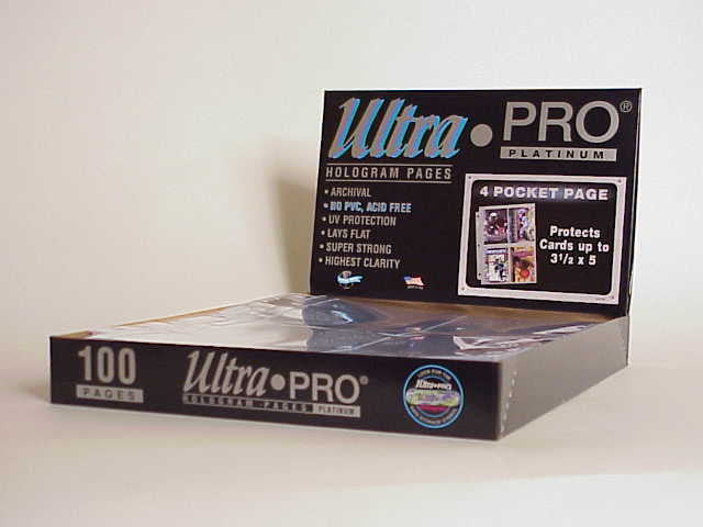 Ultra Pro 4 Pocket Postcard Pages 100 Count