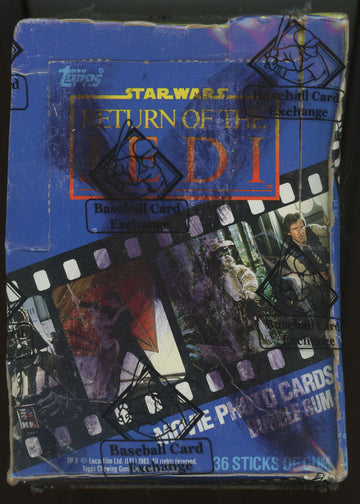 1983 Topps Return of The Jedi Series 1 Wax Box X-Out BBCE Wrapped Sealed
