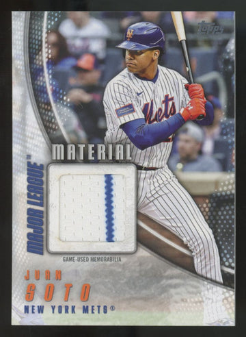 2025 Topps Update Juan Soto Major League Materials Patch #MMU-JSO