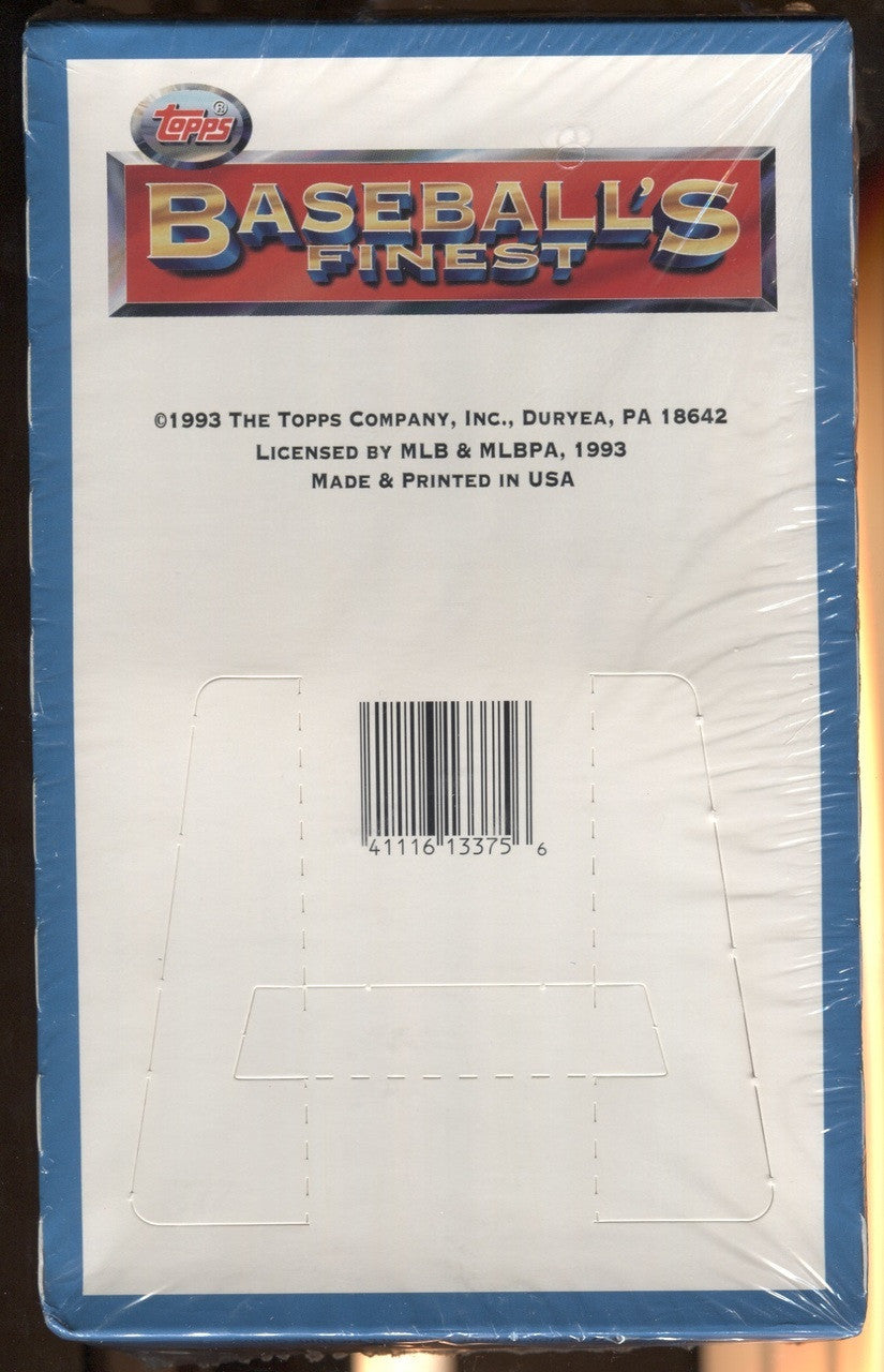 1993 Topps Finest Baseball Hobby Box Factory Sealed