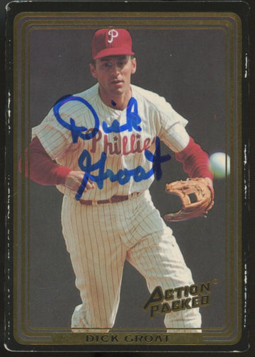 1992 Action Packed Dick Groat #28 Signed Autographed Card JSA