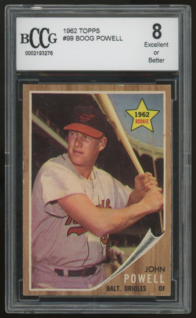 1962 Topps John Boog Powell RC #99 BCCG 8