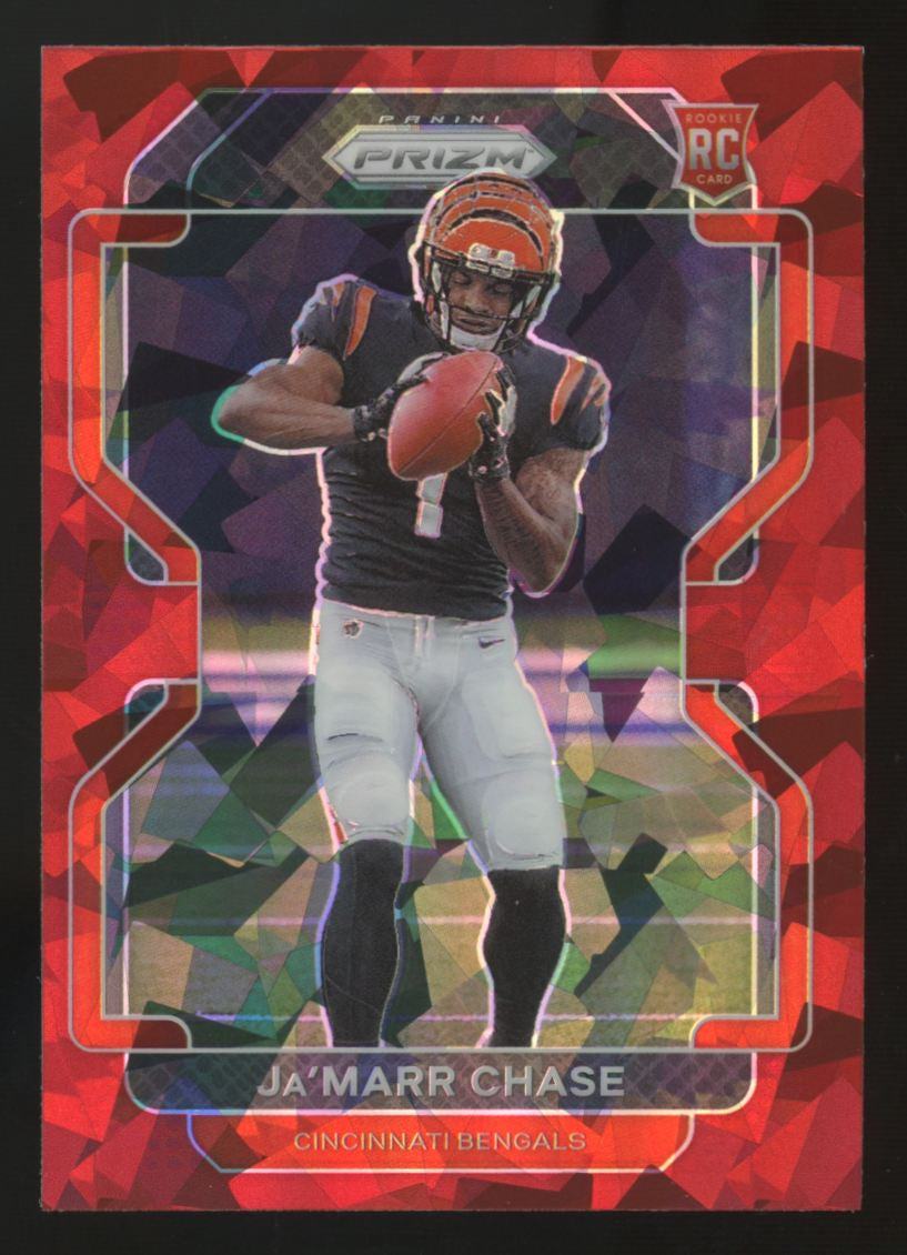 2021 Panini Prizm Ja'Marr Chase RC Red Ice #337