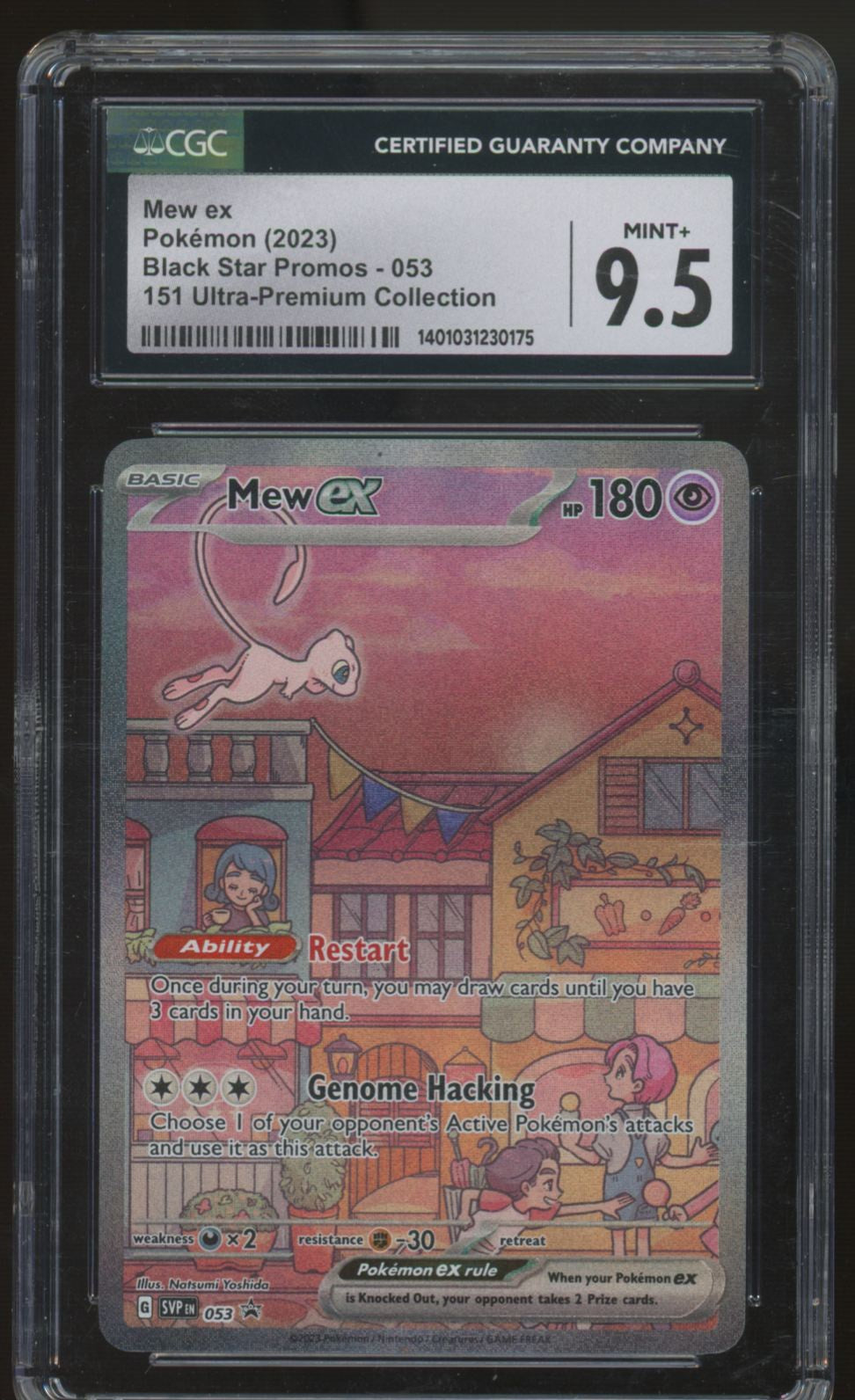 2023 Pokemon Mew ex Japanese 151 Ultra Premium Promo #053 CGC 9.5