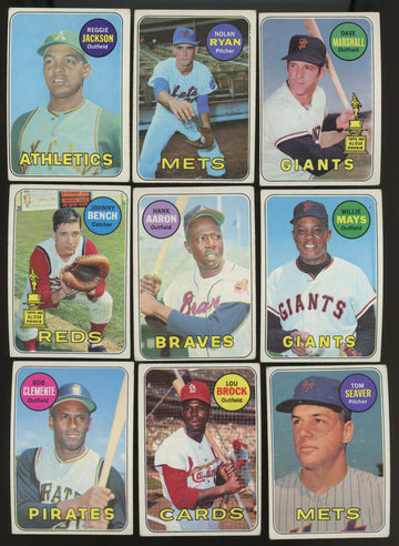 1969 Topps Baseball Complete Set (664) VG-EX Overall "B"