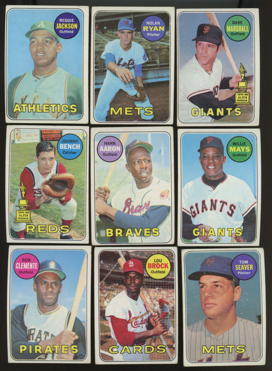 1969 Topps Baseball Complete Set (664) VG-EX Overall "B"
