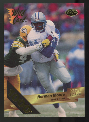 1993 Wild Card Herman Moore 1000-Stripe #119