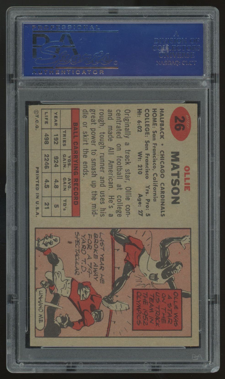 1957 Topps Ollie Matson #26 PSA 6