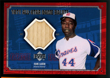 2001 Upper Deck Hank Aaron 1971 All-Star Game Salute Bat Relic #AS-HA