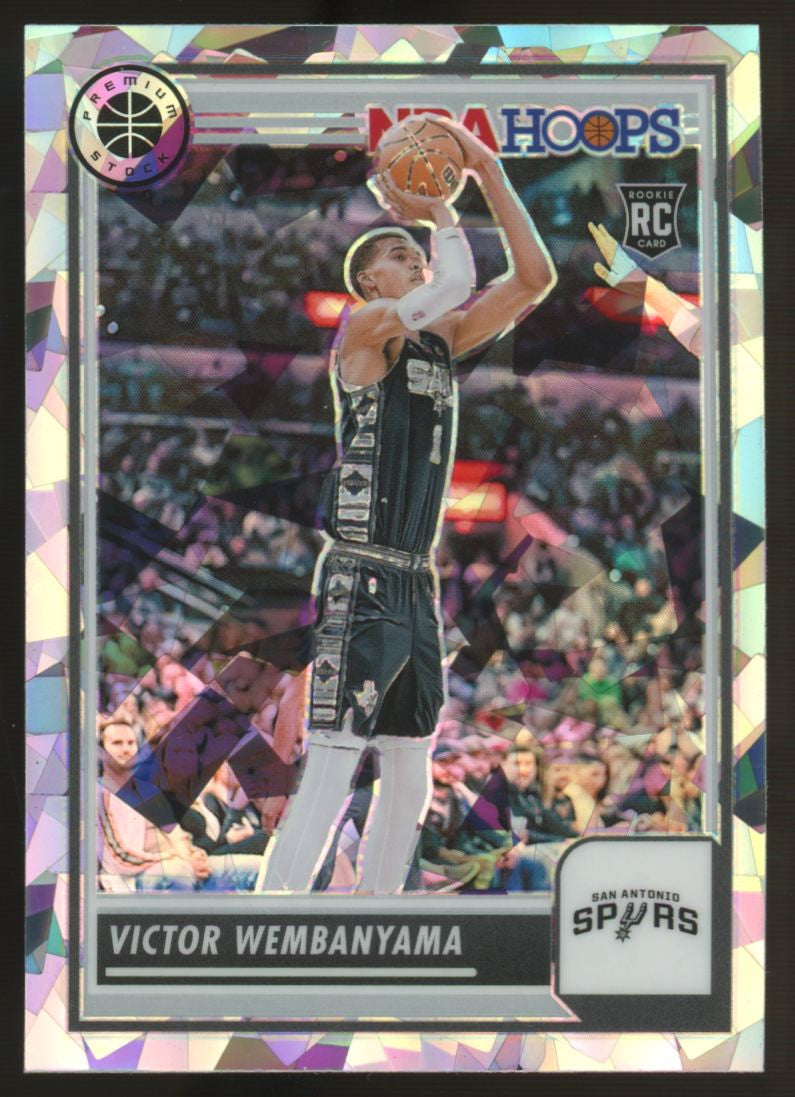 2023-24 Hoops Premium Stock Victor Wembanyama RC Ice #108