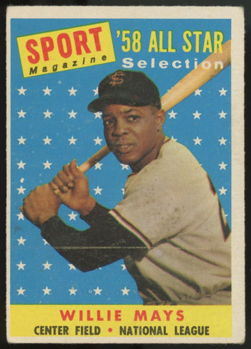 1958 Topps Willie Mays AS #486 VG
