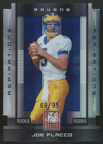 2008 Donruss Elite Joe Flacco RC Aspirations Die Cut /95 #105