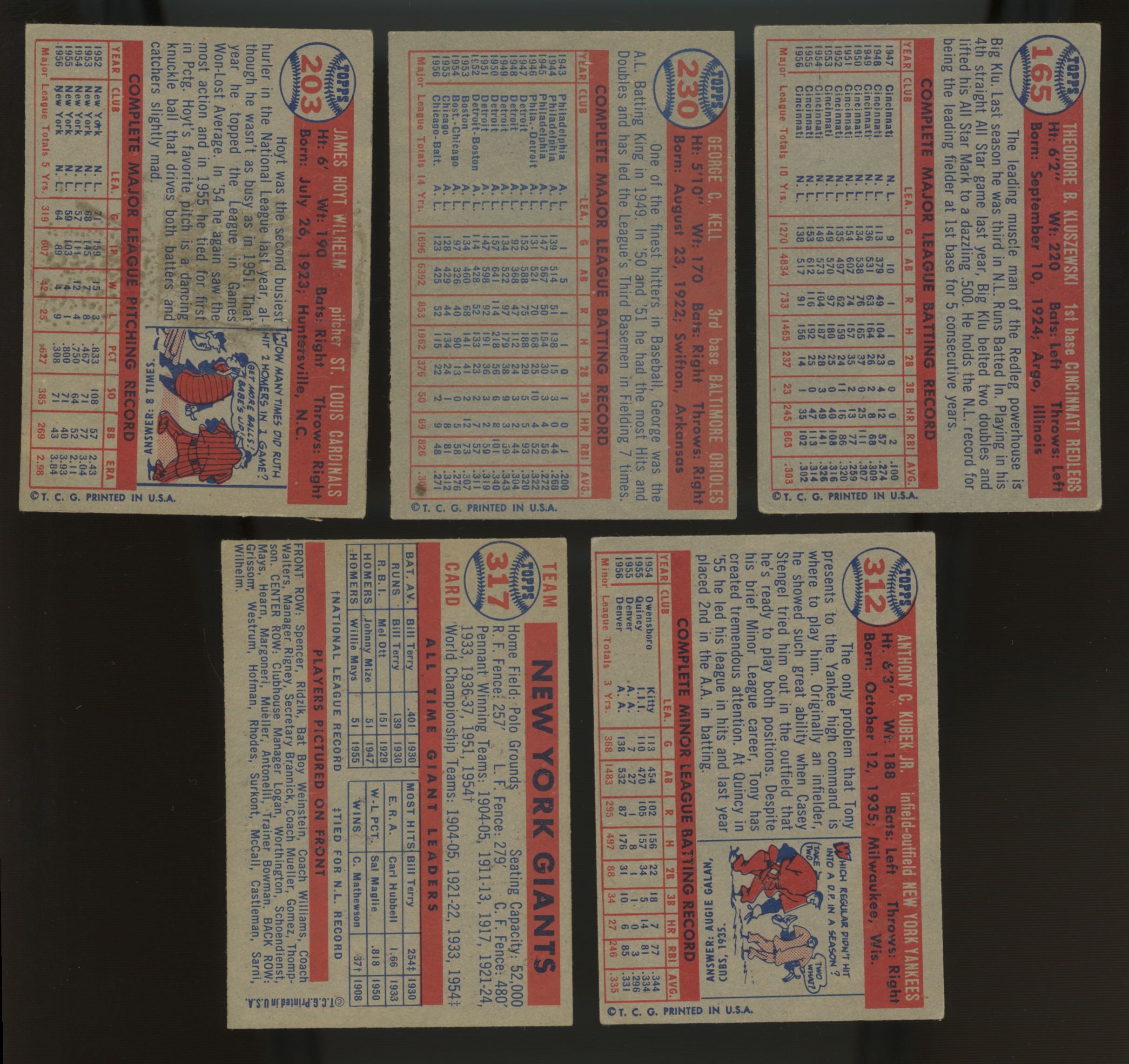 1957 Topps Baseball Complete Set (407) VG-EX/EX
